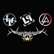 Tee shirt Linkin Park symbols fan art noir