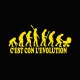 Tee shirt Evolution jaune/noir