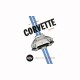 Tee shirt corvette by chevrolet vintage rare blanc