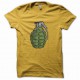 Tee shirt grenade en colère jaune