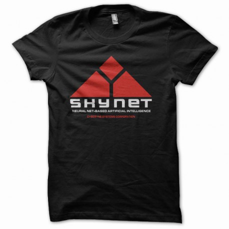 Tee shirt skynet sky net terminator noir