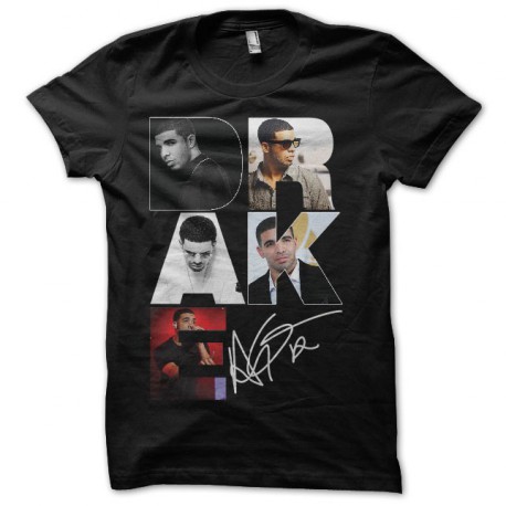 camiseta Drake signature negro