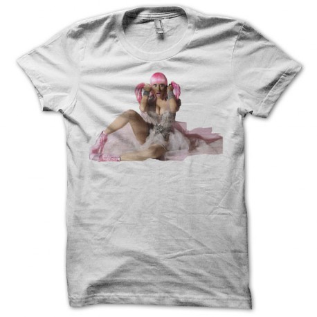 Tee shirt Nicki Minaj doll style blanc
