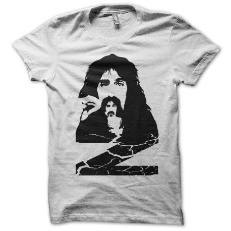 Tee shirt Franck Zappa cracked Z blanc