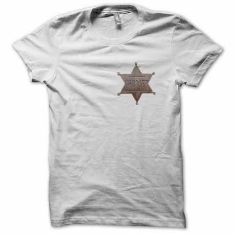 t-shirt sheriff star white