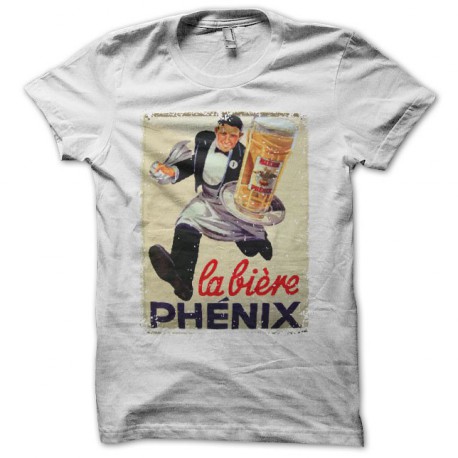Tee shirt Bière Phénix blanc