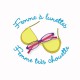 Tee shirt Femme à lunettes Femme très chouette blanc