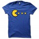 Tee shirt pacman pac man evolution mdma bleu royal