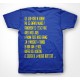 Tee shirt pacman pac man evolution mdma bleu royal