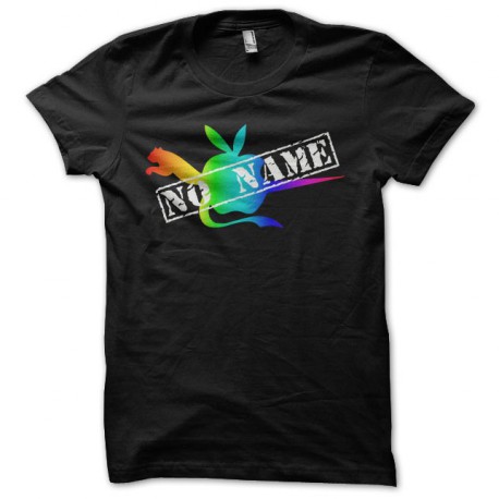 Tee shirt humour No Name parodie Puma Nike Apple Coke noir