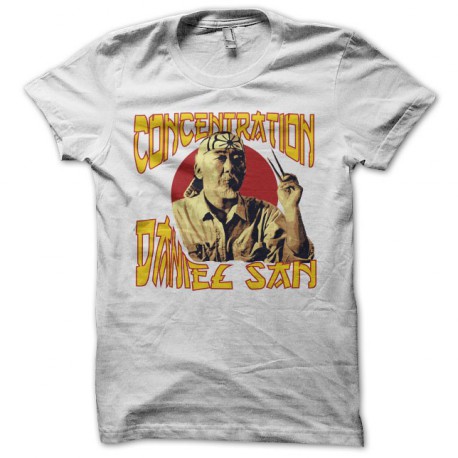 Tee shirt Karaté Kid Concentration Daniel San blanc