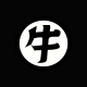 Tee shirt manga Symbol Ox King's kanji noir