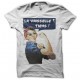 Tee shirt humour La vaiselle ? Tiens ! blanc