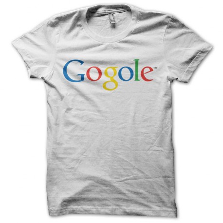 Tee shirt Google parodie Gogole blanc