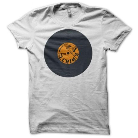 camiseta Vinyl AlchiMix vintage blanco