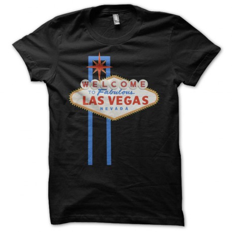 camiseta Poker Welcome to the fabulous Las Vegas negro