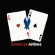 Tee shirt Poker Aces pair American Airlines noir