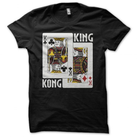 Tee shirt Poker Kings pair King Kong noir
