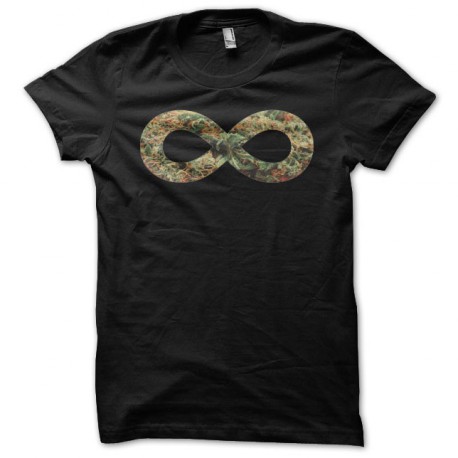 Tee shirt Marijuana infini noir