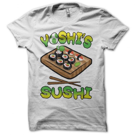 Tee shirt Yoshi's Sushi blanc