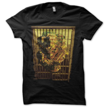Tee shirt Alcatraz island in cell noir