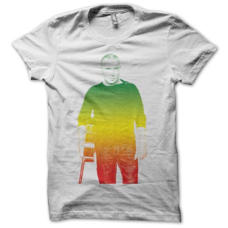Tee shirt Bernard Lavilliers rasta gradient blanc