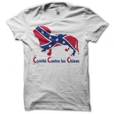 Tee shirt Comité Contre les Chiens blanc