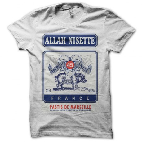 Tee shirt Pastis Allah Nisette blanc