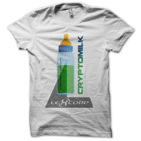 Tee shirt Cryptomilk Lexcorp blanc