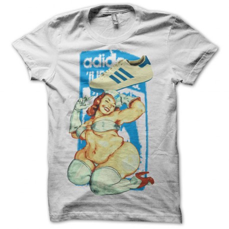 Tee shirt Nastase Adidas fat pin up blanc