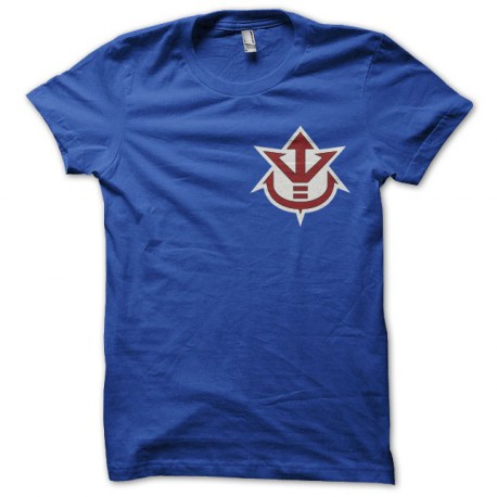 T-shirt symbol Vegeta Saiyan Royal Family blue