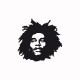 Tee shirt Bob Marley noir/blanc