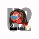 Tee shirt U2 parodie Jean Bono blanc