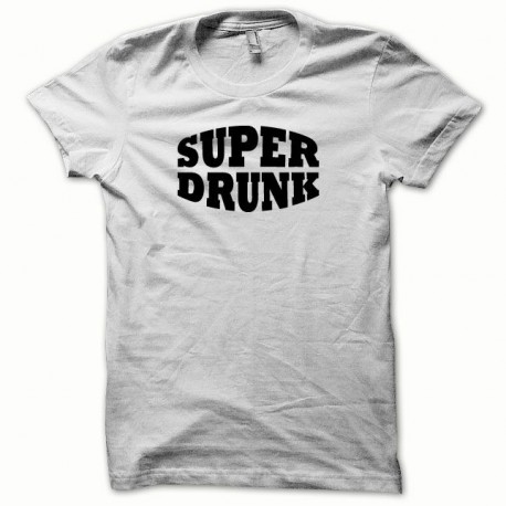 Tee shirt Super Drunk noir/blanc
