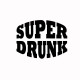 Tee shirt Super Drunk noir/blanc