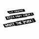 Tee shirt La gente esta muuy loca noir/blanc