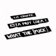 Tee shirt La gente esta loca muuy black / white