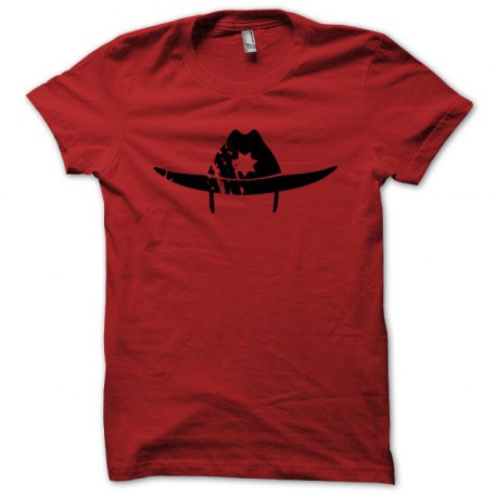 T-shirt The Walking Dead Rick Grimes grungy hat red