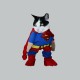 Tee shirt Supercat parodie Superman  gris