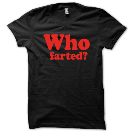 Tee shirt  Who Fart rouge/noir