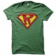 Tee-shirt Superman parodie Rastaman vert