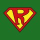 T-shirt Superman parody Rastaman green