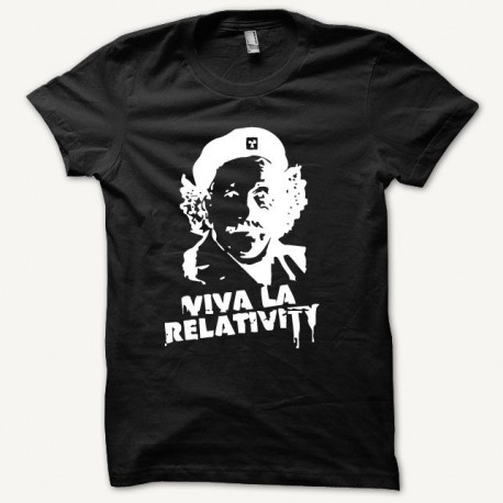 Shirt parody Einstein Che Guevara white / black