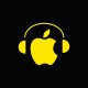 Tee shirt Apple Dj jaune/noir