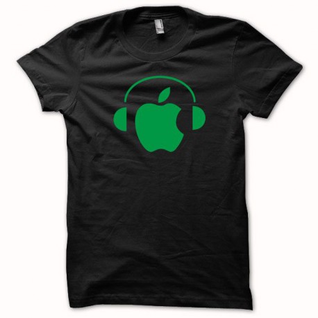 Camisa de Apple Dj Verde / Negro