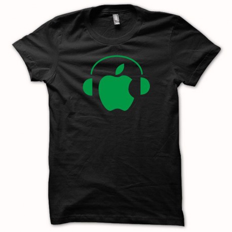 Tee shirt Apple Dj vert/noir