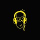 Tee shirt Parodie Homer dj jaune/noir
