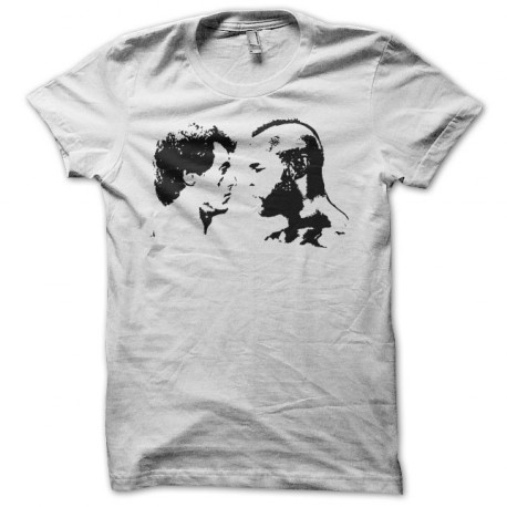 Camiseta Rocky vs Mr T negro/blanco