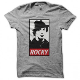 Tee shirt Rocky parodie Obey gris