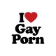 T-shirt I love gay porn white